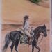 Erica a cavallo - Questo ritratto raffigura Erica a cavallo. L'opera è stata realizzata su commissione con la tecnica dei pastelli e gessetti policromi.